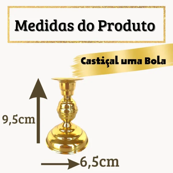 CASTIÇAL DE LATÃO (P) - Imagem 2