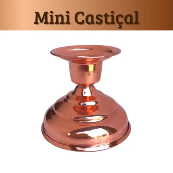 CASTIÇAL DE COBRE MINIATURA - Imagem 2