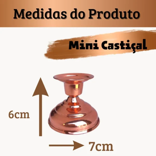 CASTIÇAL DE COBRE MINIATURA - Imagem 3