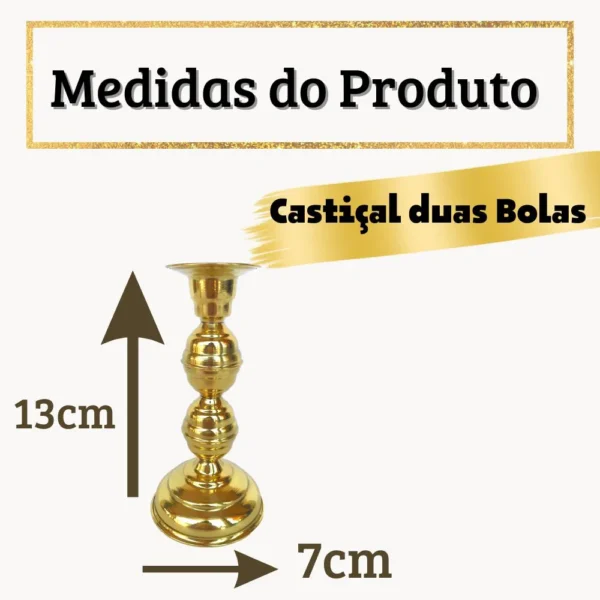 CASTIÇAL DE LATÃO (M) - Imagem 2