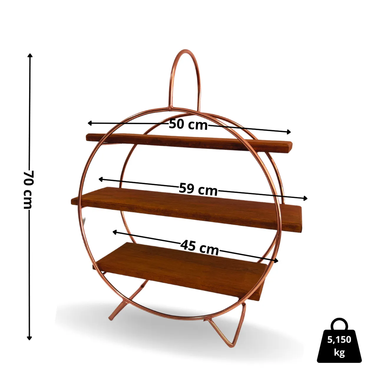 SUPORTE DE COBRE RODA GIGANTE - Imagem 2